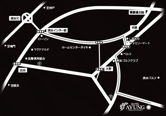 アユン地図
